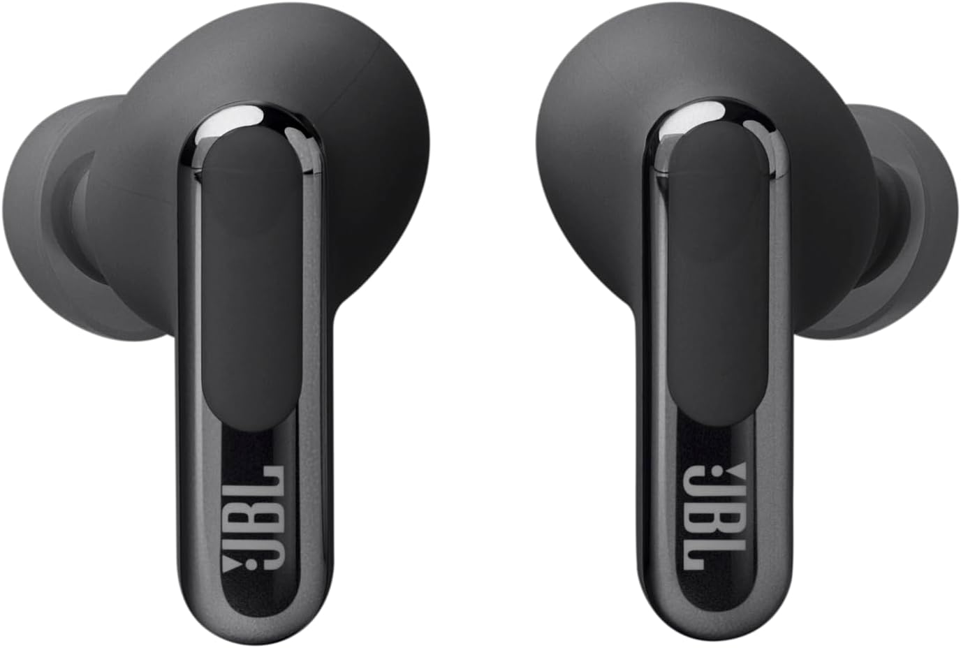 JBL Live Beam 3 True wireless noise-cancelling earbuds with stick-closed design and Smart Charging Case, JBLLIVEBEAM3BLK, Black