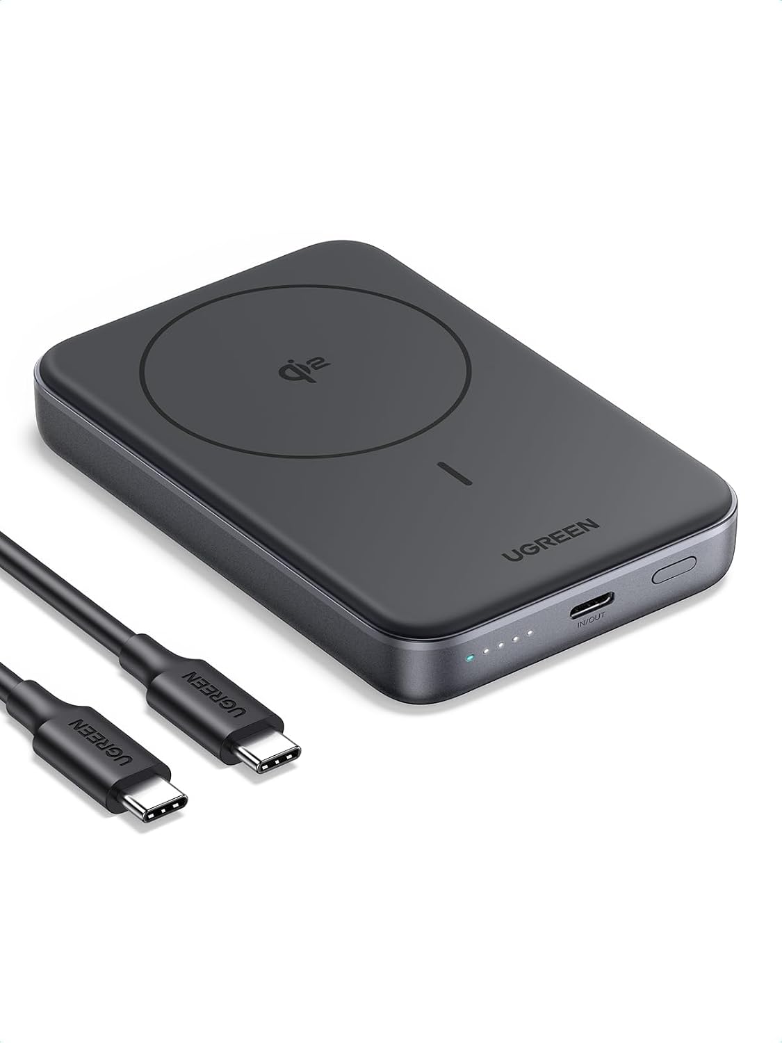 UGREEN Qi2 Wireless Power Bank 10000mAh Qi2 Certified 15W Fast Charging Magnetic Portable Charger PD30W MagSafe-Compatible Battery Pack Phone Charger Compatible with iPhone 17/16/15/14/13/12 Series