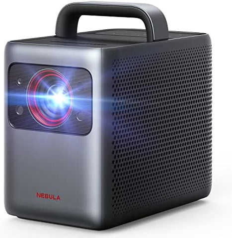 NEBULA Cosmos Laser 1080P Projector, 1,840 ANSI Lumens, Android TV 10.0 with 7000+Apps, Auto Focus, Auto Keystone Correction, Screen Fit, Home Theater Image Quality, Movie Projector, Ideal for Parties