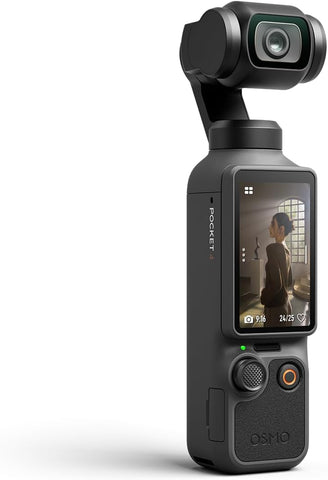 DJI Osmo Pocket 4 Creator Combo, Pocket Gimbal Vlog Camera, 1″ CMOS & 4K/240fps, 3-Axis, 2× Lossless Zoom, 107GB Built-in Storage, Mic 3 Transmitter, Osmo Mini Tripod, UAE Version, Official Warranty