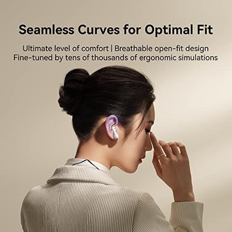 HUAWEI FreeBuds 5 Wireless Earphone, TWS Bluetooth Earbuds, Unique Design, Hi-Res sound, AI Call noise cancellation, Super charge, Long battery life, Dual device connection, Water resistance, White