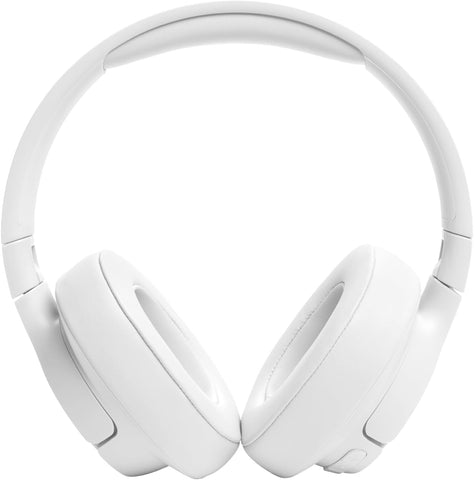 JBL Tune 720BT Wireless Over-Ear Headphones, Pure Bass Sound, Bluetooth 5.3, 76H Battery, Hands-Free Call, Multi-Point Connection, Foldable, Detachable Audio Cable - White, JBLT720BTWHT