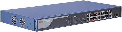 Hikvision DS-3E0318P-E(B) 16 Port Fast Ethernet Unmanaged POE Switch
