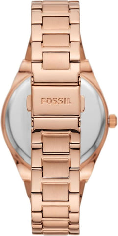 Fossil Scarlette Three-Hand Rose Gold-Tone Stainless Steel Watch - ES5277