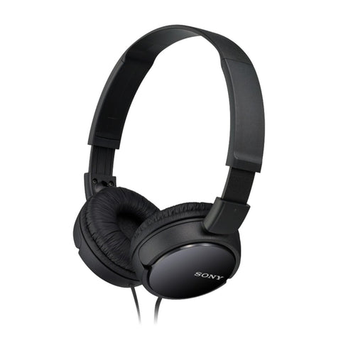 Sony MDR-ZX110AP On-ear headphones Corded Foldable Headset, Black