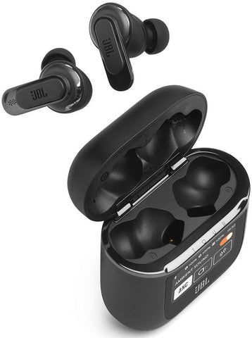 JBL Tour Pro 2 True Wireless Noise Cancelling Earbuds, Smart Case, Smart Ambient, 6-Mic Technology, Immersive Legendary Sound, Sound Amplification, Bluetooth 5.3, LE Audio - Black, JBLTOURPRO2BLK