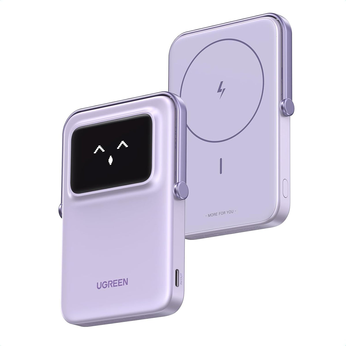 UGREEN Uno Magsafe Power Bank 5000mah Magnetic Portable Charger 20w Fast Charging Powerbank - Lilla - 5000 Ah