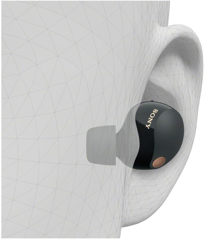 Sony WF-1000XM5 The Best Truly Wireless Noise Cancelling Earbuds, Hi-Res Audio, 24 hours battery life, Multipoint Connection, IPX4 Water Resistance, Black, UAE Version - 1-Year warranty