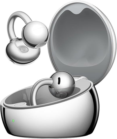 HUAWEI FreeClip 2 Special Edition Wireless Bluetooth Earbuds, Airy C-bridge Design, 38 Hours Long Battery Life, Compatible with iOS & Android, Crystal-clear Calls, IP57 Space Silver