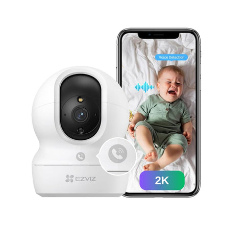 EZVIZ H6c Pro,3K, 5MP [New Generation], WiFi Security Camera, Call Button, Night Vision, Motion Detection, Smart Tracking, Two-Way Audio, Works with Alexa