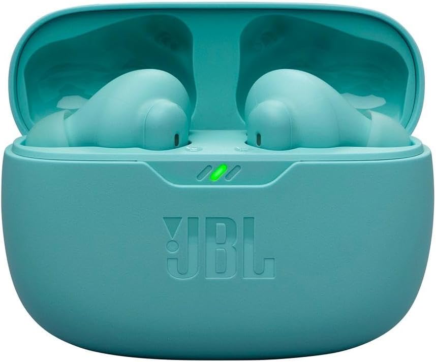 JBL Wave Beam 2 Adaptive Noise Cancelling with Smart Ambient True Wireless Earbuds, Deep Bass, Comfort Fit, 40H Battery, Hands-Free + VoiceAware, Water and Dust Resistant - JBLWBEAM2BLU, Blue