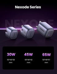 UGREEN 30W Charger with Cable for iPhone 16 Pro Cable Nexode GaN USB C Power Adapter Foldable Samsung Charger Type C Plug Set with 1M 60W USB Cable for iPhone 16 Pro Max/15, iPad, Galaxy S25, etc