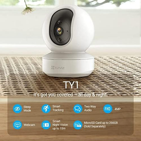 Hikvision (Ezviz) Smart Home Camera 4MP CS-TY1 Compatible Compitable with JK Vision BNC