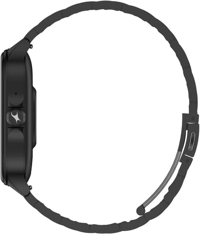 TITAN FASTRACK VIVID SMART WATCH 1.97" AMOLED SQUARE DISPLAY, BT CALLING, HEALTH SUITE, AOD, METAL BLACK