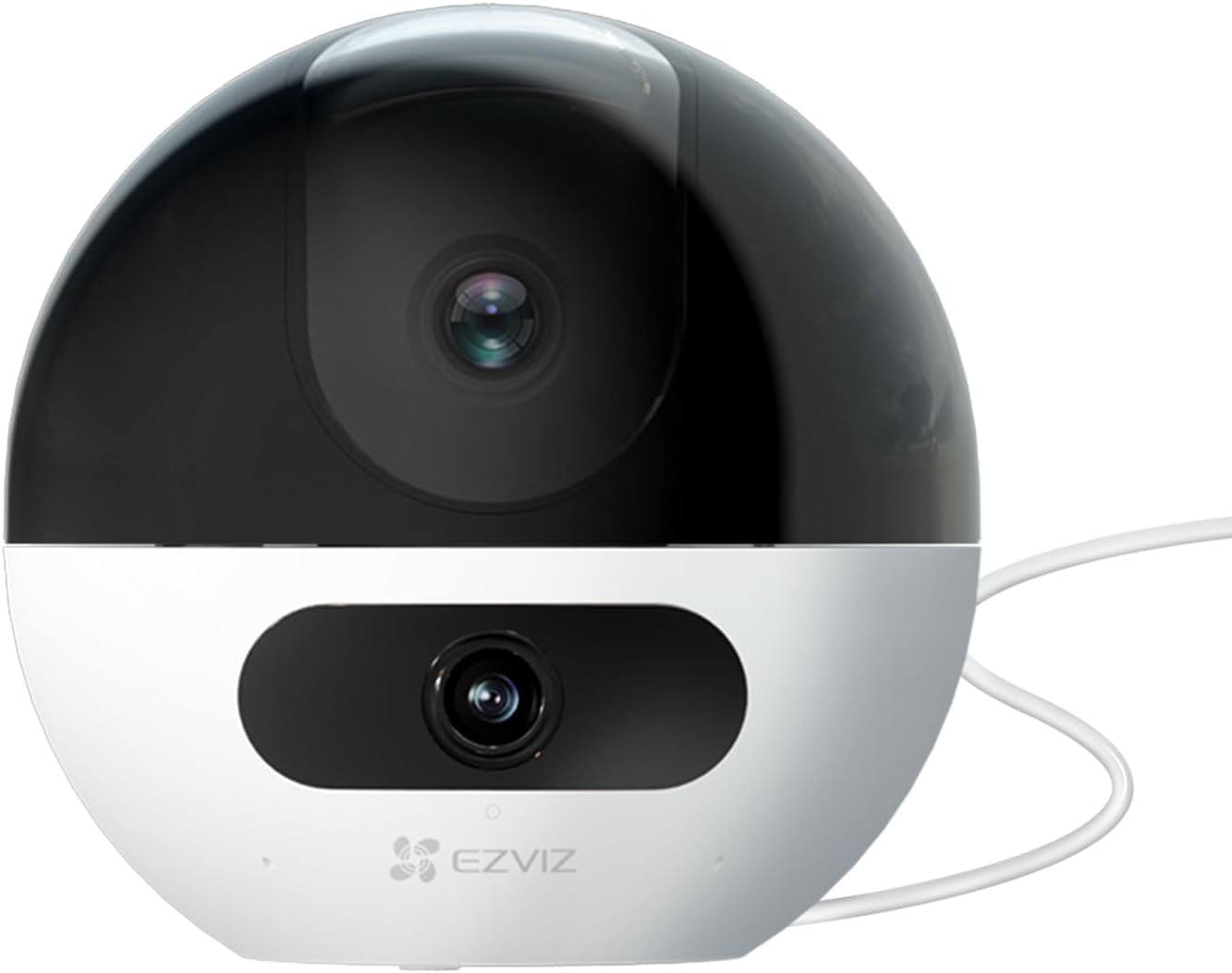 EZVIZ C60P WiFi Surveillance Camera with 2K+ Dual Lens, 360° Indoor Camera with Person Detection and Auto Tracking, Two-Way Audio with Touch Button, Alexa and Google