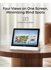 eufy Security eufy Smart Display E10, Smart Home Hub, 8" Control Panel, Compatible Devices, Four Views on One Screen, Instant Door Alerts, Daily Event Reports, One Tap Control
