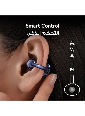 HUAWEI FreeClip 2 Special Edition Wireless Bluetooth Earbuds, Airy C-bridge Design, 38 Hours Long Battery Life, Compatible with iOS & Android, Crystal-clear Calls, IP57 Space Silver