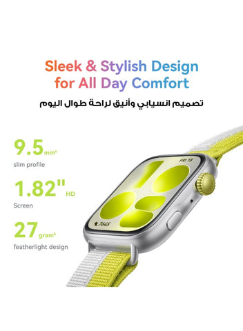 HUAWEI WATCH FIT 5 Smart Watch, 43mm FullView Display, iOS & Android, upto 10 Days Battery Life, Sleep & Health Monitor, Heart Rate Monitor, SpO2, GPS,Mini Work-out, Silver | Best Price UAE | Dubai, Abu Dhabi