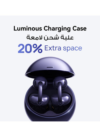 HUAWEI FreeClip 2 Special Edition Wireless Bluetooth Earbuds, Airy C-bridge Design, 38 Hours Long Battery Life, Compatible with iOS & Android, Crystal-clear Calls, IP57 Space Silver