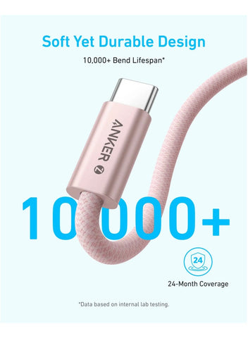 Anker Zolo USB C to USB C 240W Braided Fast Charging Cable - | Best Price UAE | Dubai, Abu Dhabi