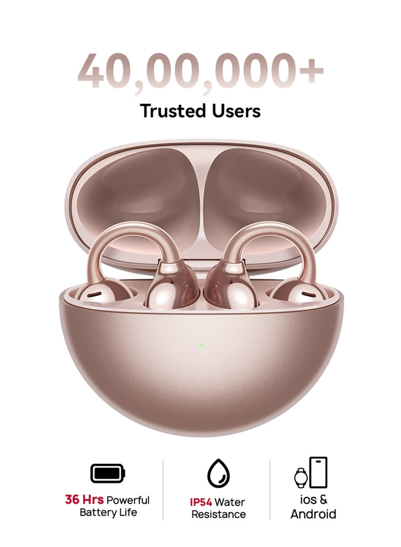 HUAWEI FreeClip, Groundbreaking Aesthetic Design, Feather-light Wearing, Open-ear Listening, AI Crystal-Clear Call, Long Battery Life, Dual-Device Connections Rose Gold | Best Price UAE | Dubai, Abu Dhabi
