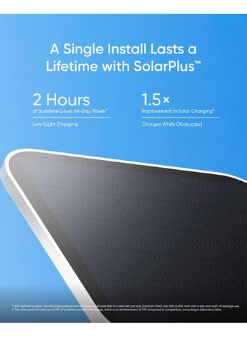 eufy Security SoloCam S340, Solar Security Camera, Wireless Outdoor Camera, 360° Pan & Tilt Surveillance, No Blind Spots, 2.4 GHz Wi-Fi, No Monthly Fee, HomeBase S380 Compatible | Best Price UAE
