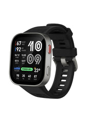 550 mAh Amazfit Bip Max 50mm Smartwatch, 2.07" AMOLED Display, 20 Days of Battery, GPS, 4GB Storage, Offline Maps, Fitness Tracker, Hybrid Training, 150+ Sports, HYROX Mode, 5 ATM for Android & iPhone, Silver silver
