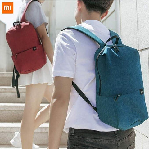 Xiaomi Mi Casual Daypack Unisex Waterproof Minimalist Durable Leisure Backpack Urban Bag 14" Laptop School College Business Work Inside for Travel Camping Cycling Hiking Outdoor, Black