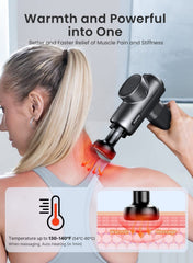 RENPHO RENPHO Active Massage Gun with Heat Deep Tissue Muscle, 2022 Upgrade Powerful Portable Gun Massage Percussion Massager Gun for Athletes, Electric Back Massagers, Handheld Body Massager Gun Gifts | Best Price UAE | Dubai, Abu Dhabi