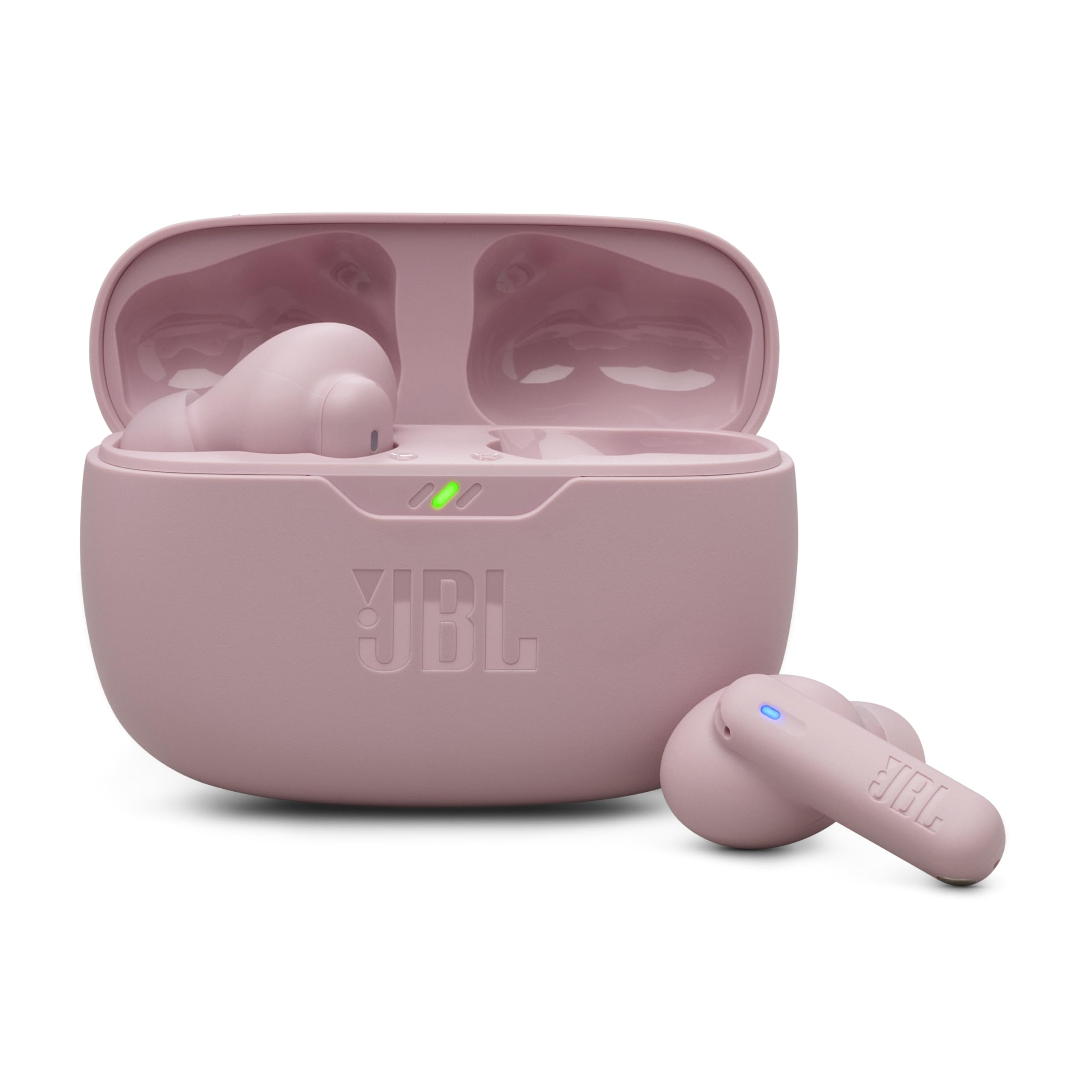 JBL Wave Beam 2 Adaptive Noise Cancelling with Smart Ambient True Wireless Earbuds, Deep Bass, Comfort Fit, 40H Battery, Hands-Free + VoiceAware, Water and Dust Resistant - JBLWBEAM2BLU, Blue
