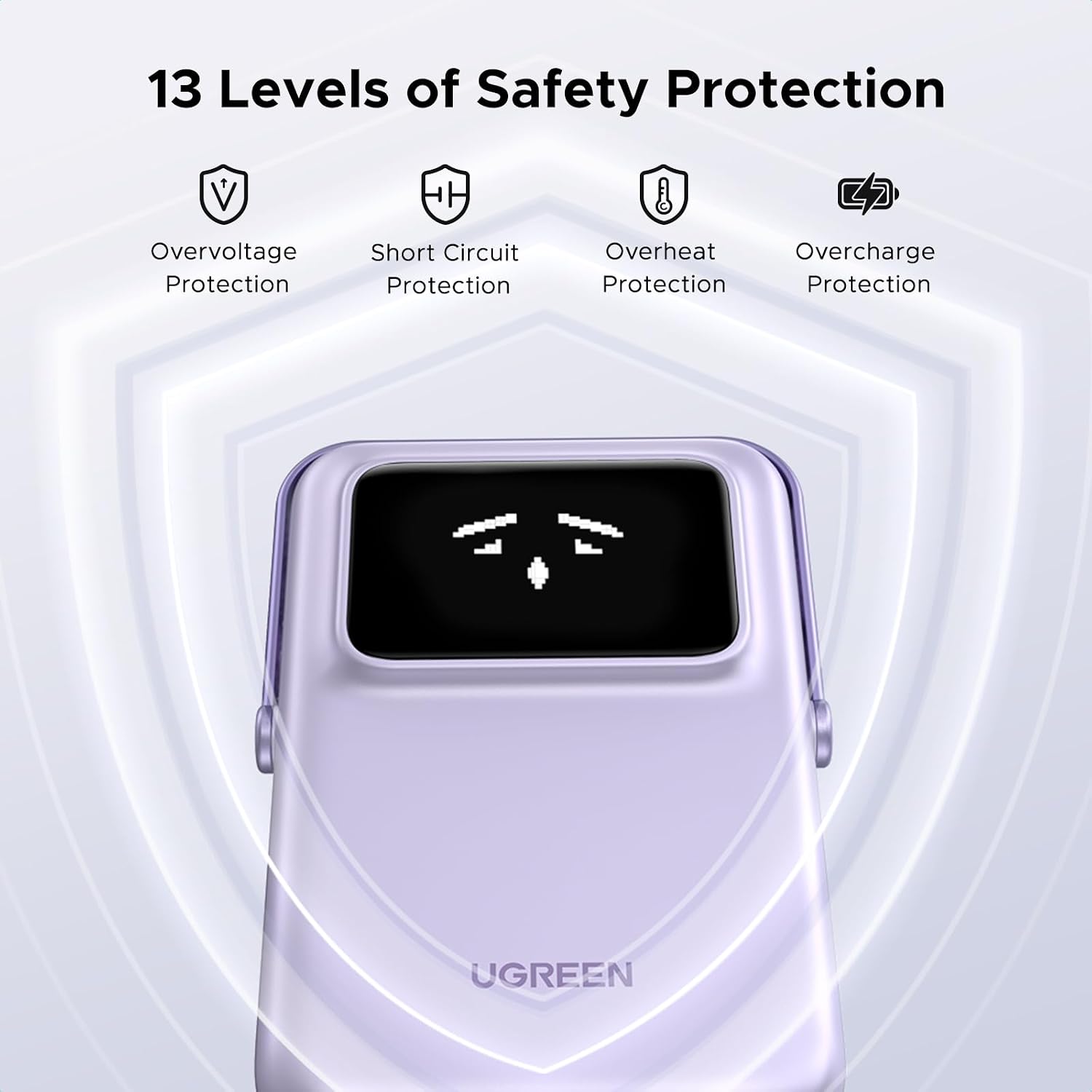 UGreen Powerbank Robotic 10000 Mah Pd 20W Magnetic With Stan