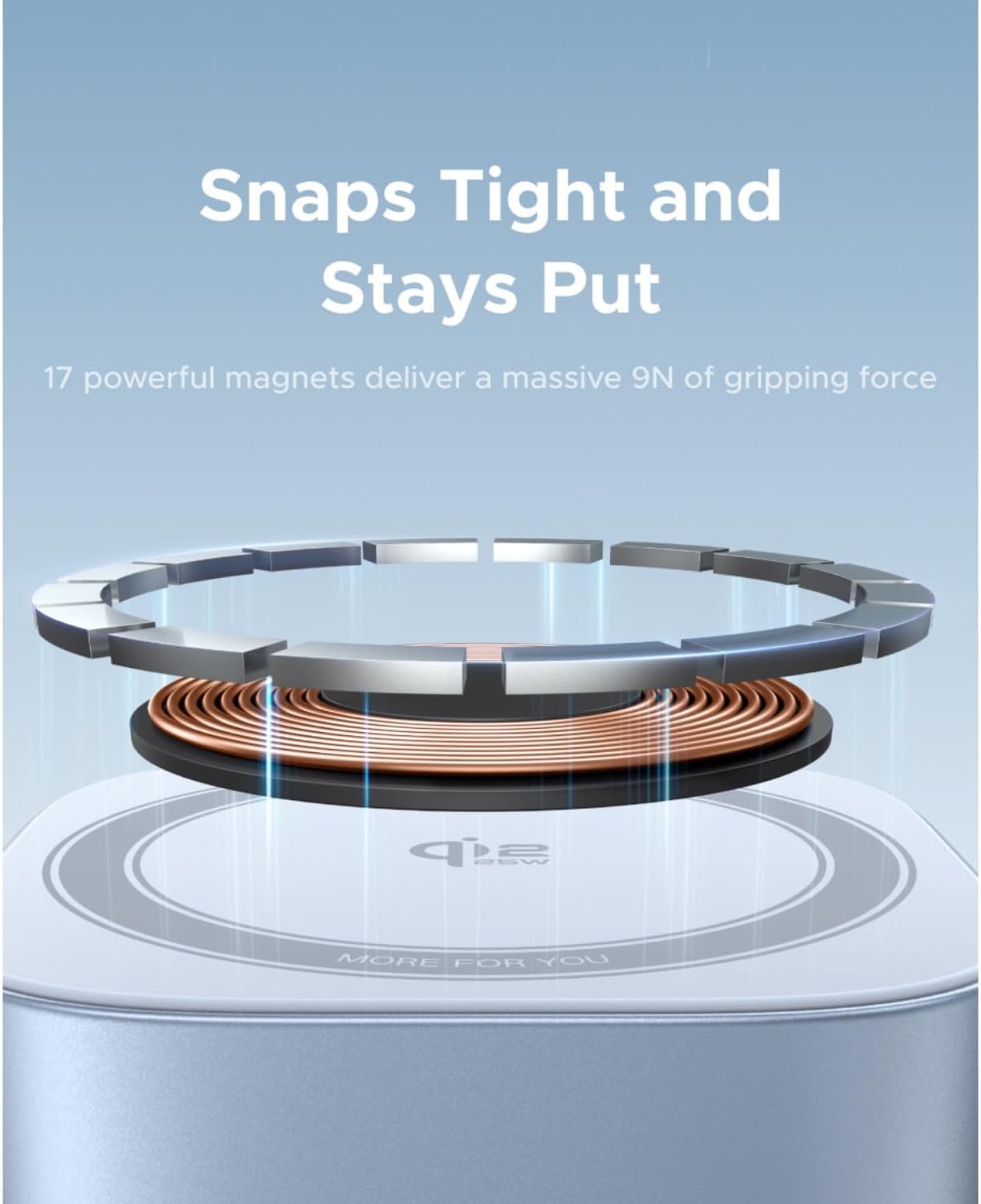 UGREEN 2-in-1 Magnetic 25W Wireless Charger Gray