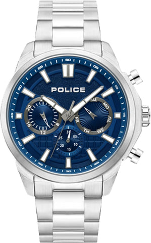 Police Rangy Gents Chronograph Watch Stainless Steel Bracelet