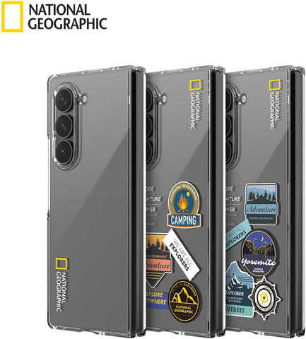 National Geographic Crystal Slim Fit Case (Galaxy Z Fold Series) Galaxy Z Fold 6 Adventure Logo - Tranparent