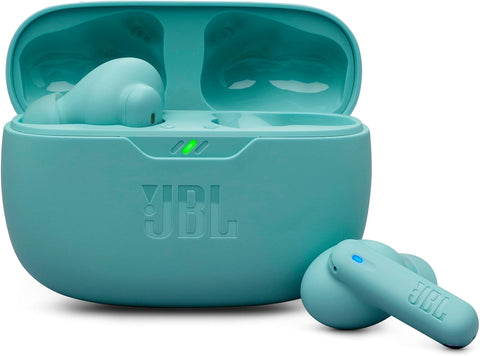 JBL Wave Beam 2 Adaptive Noise Cancelling with Smart Ambient True Wireless Earbuds, Deep Bass, Comfort Fit, 40H Battery, Hands-Free + VoiceAware, Water and Dust Resistant - JBLWBEAM2BLU, Blue