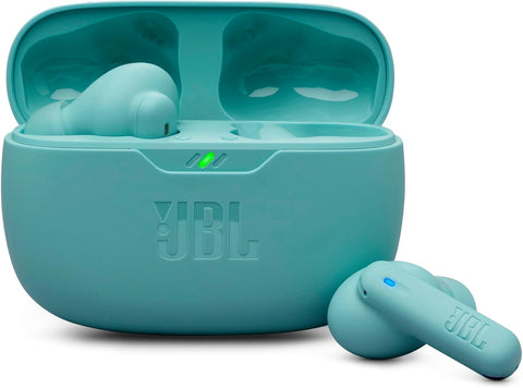 JBL Wave Beam 2 Adaptive Noise Cancelling with Smart Ambient True Wireless Earbuds, Deep Bass, Comfort Fit, 40H Battery, Hands-Free + VoiceAware, Water and Dust Resistant - JBLWBEAM2BLU, Blue