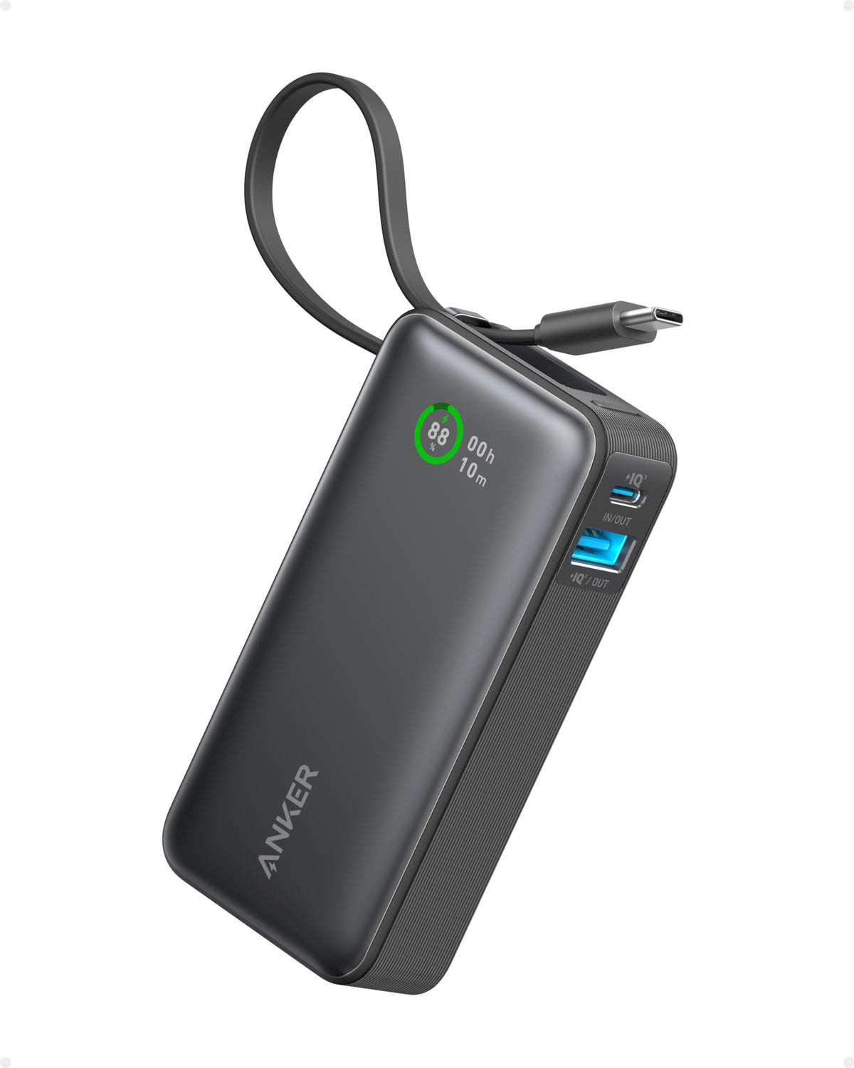 Anker 30W PD 10000mAh Power Bank with Built-in Cable