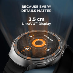 Fastrack VOX CirQ Smart Watch with AI Chat & AI Watchfaces, 1.38” TFT Display, Ripple Design, BT Calling, 24/7 Health Suite, SpO2, HRM, Sleep Tracking, IP68 Water Resistant - Onyx Black