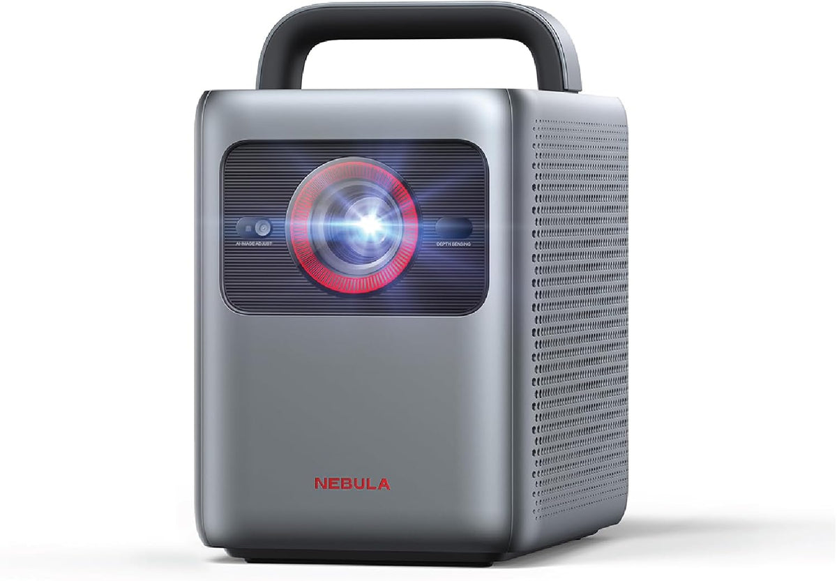 Anker NEBULA Cosmos 4K SE Laser+LED Dolby Vision Projector, 4K projector with 1800 ANSI Lumens High Brightness, 200" Huge Screen, Enhanced Image Quality, Google TV, Portable Projector with Handle