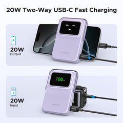 UGreen Powerbank Robotic 10000 Mah Pd 20W Magnetic With Stan