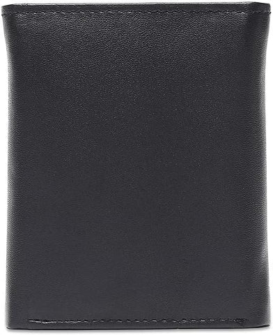 Tri-Fold Organised Wallet Flat Nappa Genuine and Smooth Leather Upper IM2021XDA0006-400-Navy Blue