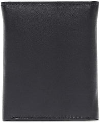 Tri-Fold Organised Wallet Flat Nappa Genuine and Smooth Leather Upper IM2021XDA0006-400-Navy Blue