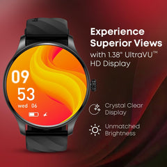 Fastrack Limitless XR1 Smartwatch | 1.38" Ultra-Bright HD Display | SingleSync BT Calling & AI Voice Assistant | IP68 Rugged Adventure Build - 38088PP01