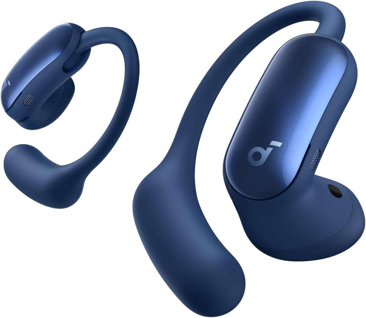 soundcore AeroFit 2 Pro by Anker, 2-in-1 Hybrid Earbuds with Awareness Mode and Focus Mode, Bluetooth 6.1, Hi-Res, LDAC, Spatial Audio, Al Clear Phone Calls, IP55, 34H Total Playtime (Blue)