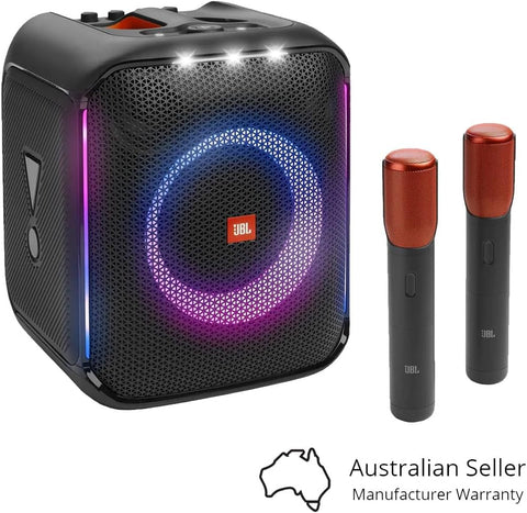 JBL Partybox Encore Portable Party Speaker with 2 Digital Wireless Mic, 100W Powerful Sound, Dynamic Light Show