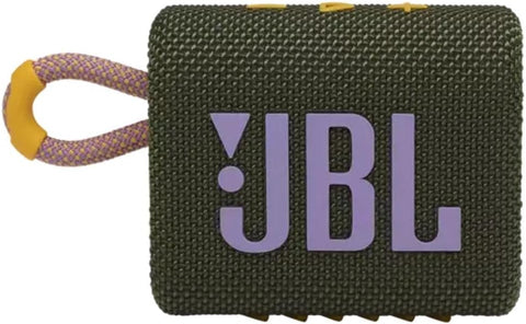 JBL Go 3 Portable Waterproof Speaker with JBL Pro Sound, Powerful Audio, Punchy Bass, Ultra-Compact Size, Dustproof, Wireless Bluetooth Streaming, 5 Hours of Playtime - Squad, JBLGO3SQUAD