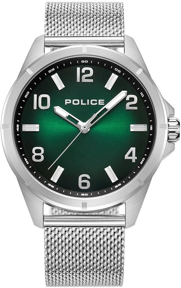 Police Barwara Silver Stainless Steel Watch For Men 53MM - 5 ATM - PEWJG0018301