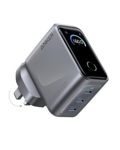 Anker 140W USB C Charger, Laptop Charger, 4-Port Multi-Device Fast Charging, Advanced GaN Power Adapter, Intuitive Touch Controls, Compatible with MacBook, iPhone 17 Series, Samsung, Pixel, and More