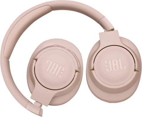 JBL Tune 720BT Wireless Over-Ear Headphones, Pure Bass Sound, Bluetooth 5.3, 76H Battery, Hands-Free Call, Multi-Point Connection, Foldable, Detachable Audio Cable - White, JBLT720BTWHT