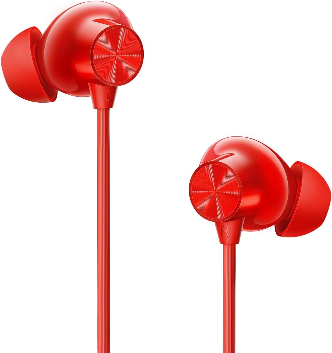 One Plus Bullets Wireless Z3 Bluetooth 5.0 in Ear Earphones, Spatial Audio – 12.4 mm Drivers, 36 Hrs Battery Life (Samba Sunset)